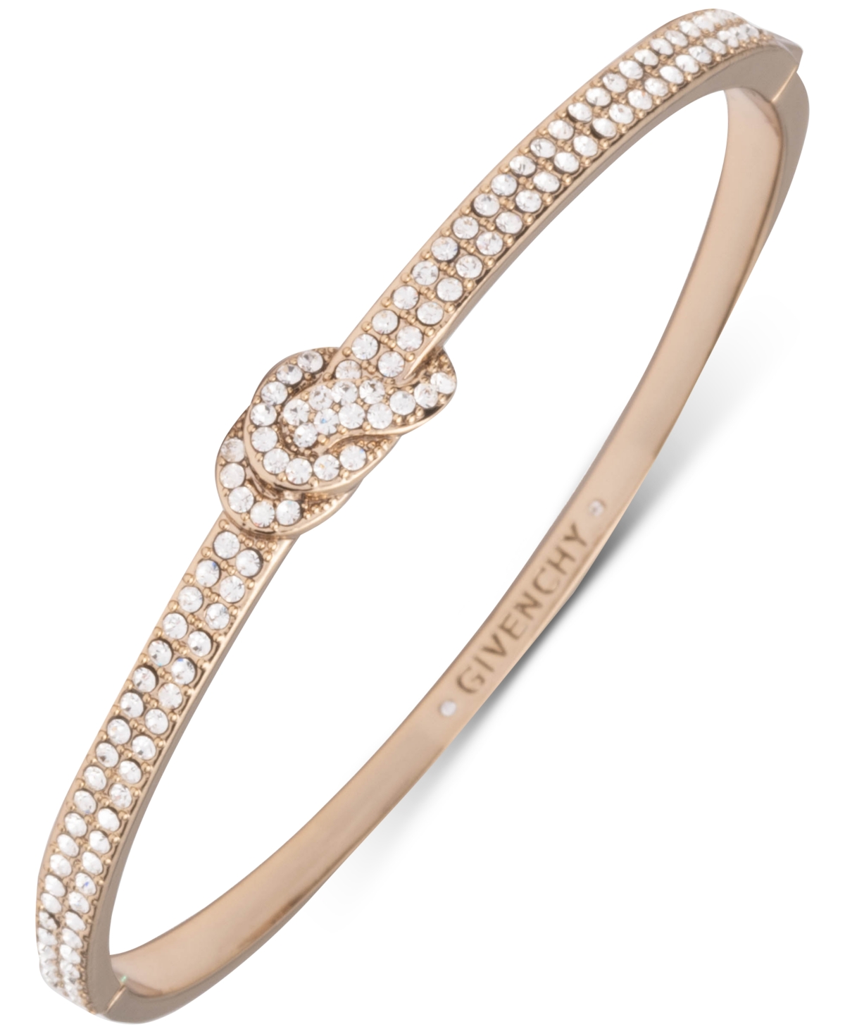 Givenchy Crystal Pave Knot Bangle Bracelet