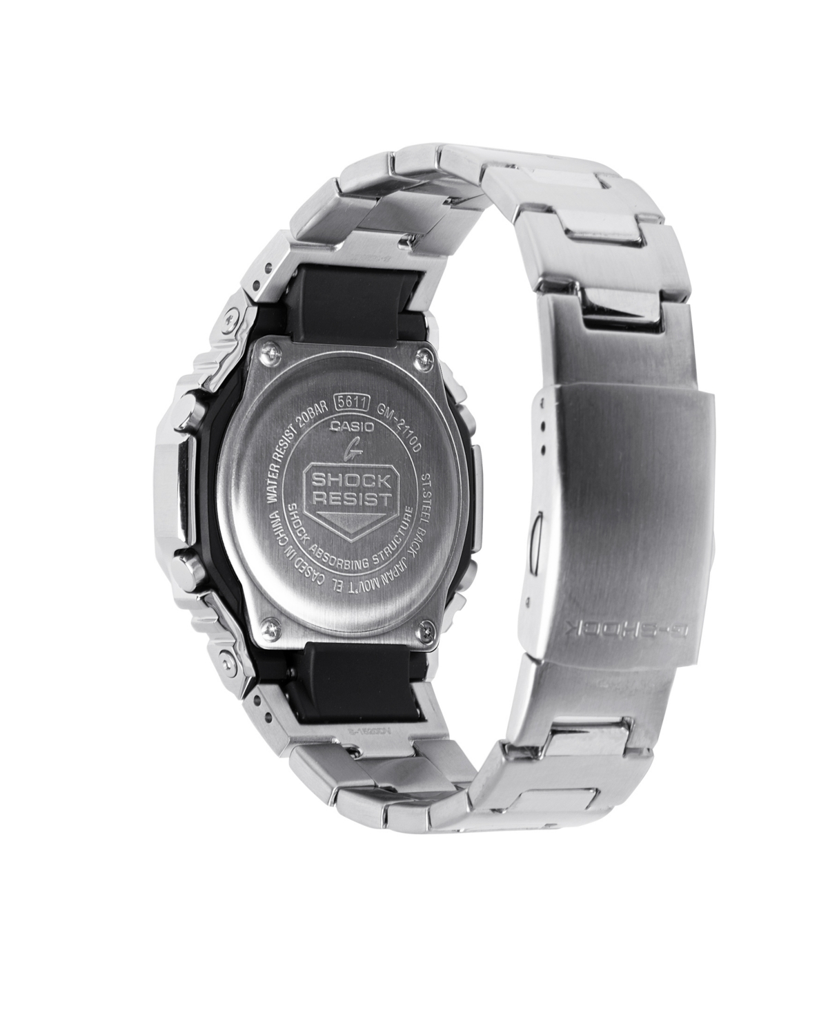 Shop G-shock Men's Japanese Quartz Silver Tone Stainless Steel Watch, 49.3mm, Gms2110d-2a