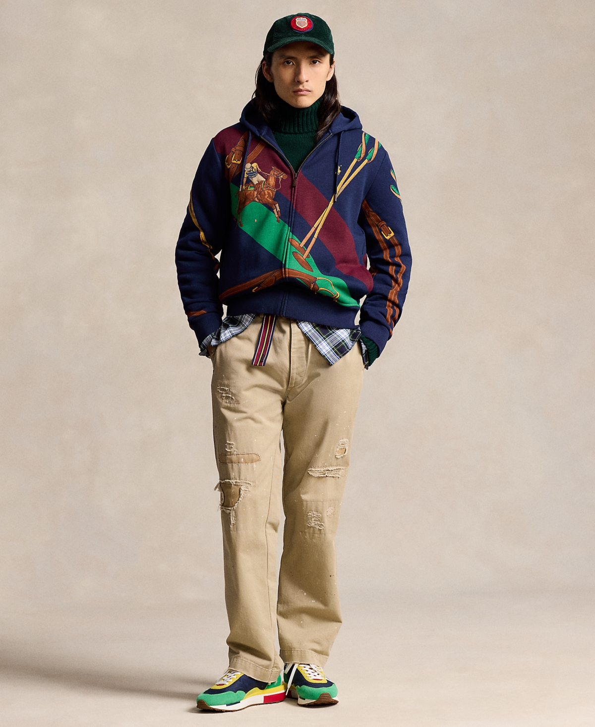 Polo Ralph Lauren Men's Equestrian Fleece Full-Zip Hoodie