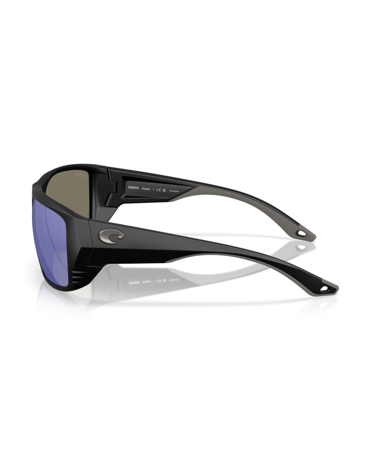 Shop Costa Del Mar Men's Polarized Sunglasses, Finlet 6s9118 In Matte Black