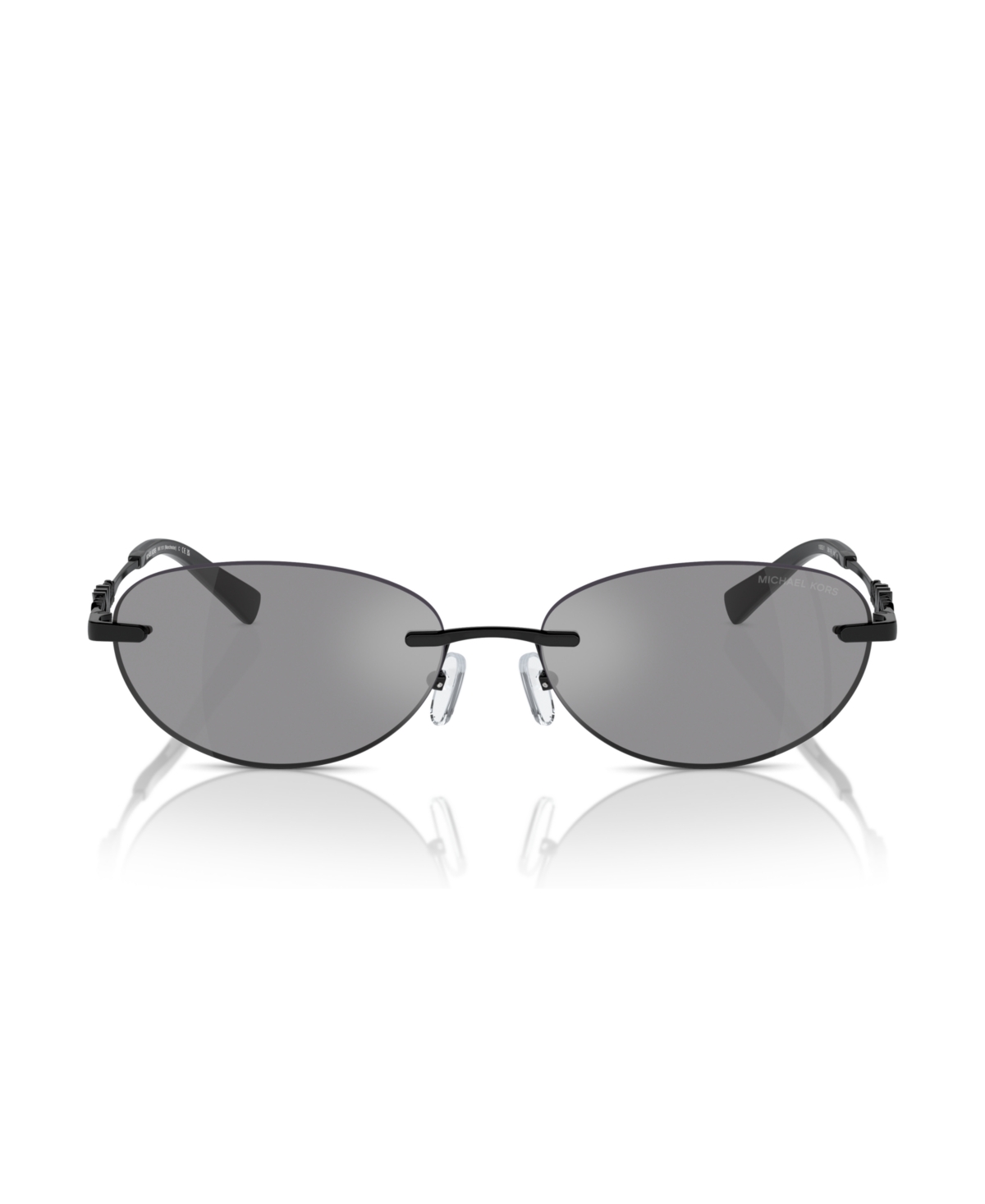 Michael Kors Woman Sunglass Mk1151 Manchester In Grey Solid Back Mirror
