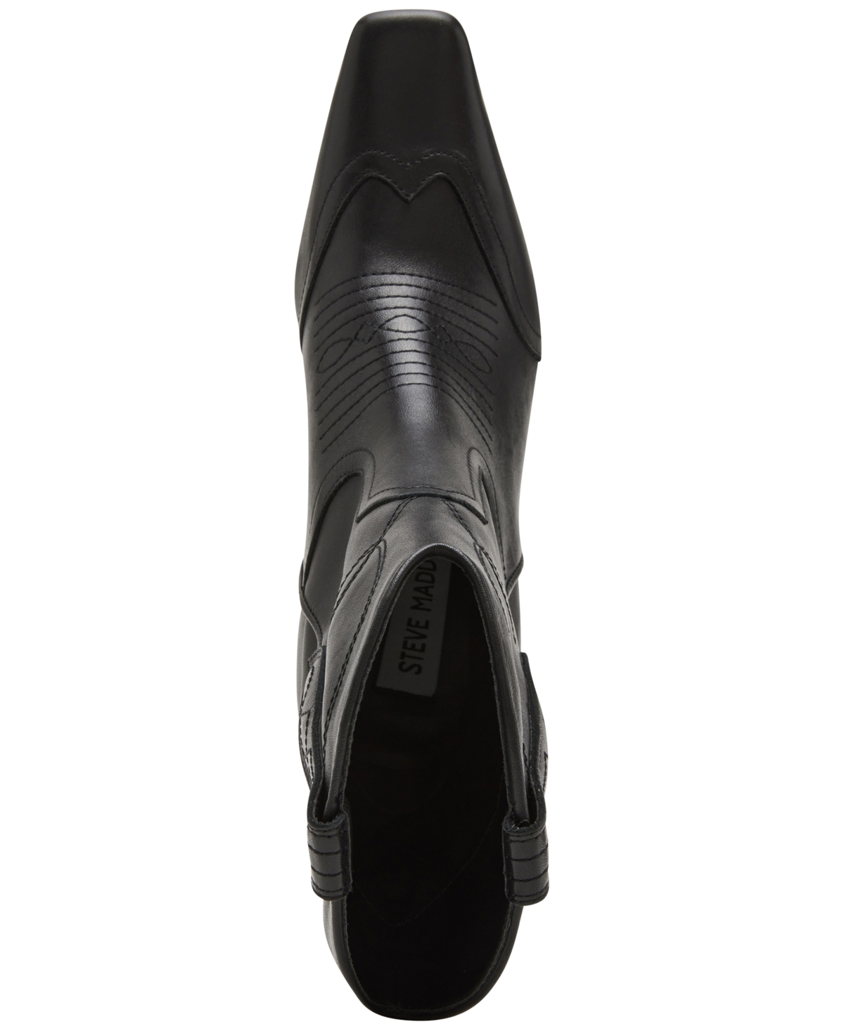 Steve Madden Women's Josefine Blade Heel Western Dress Booties -Leather