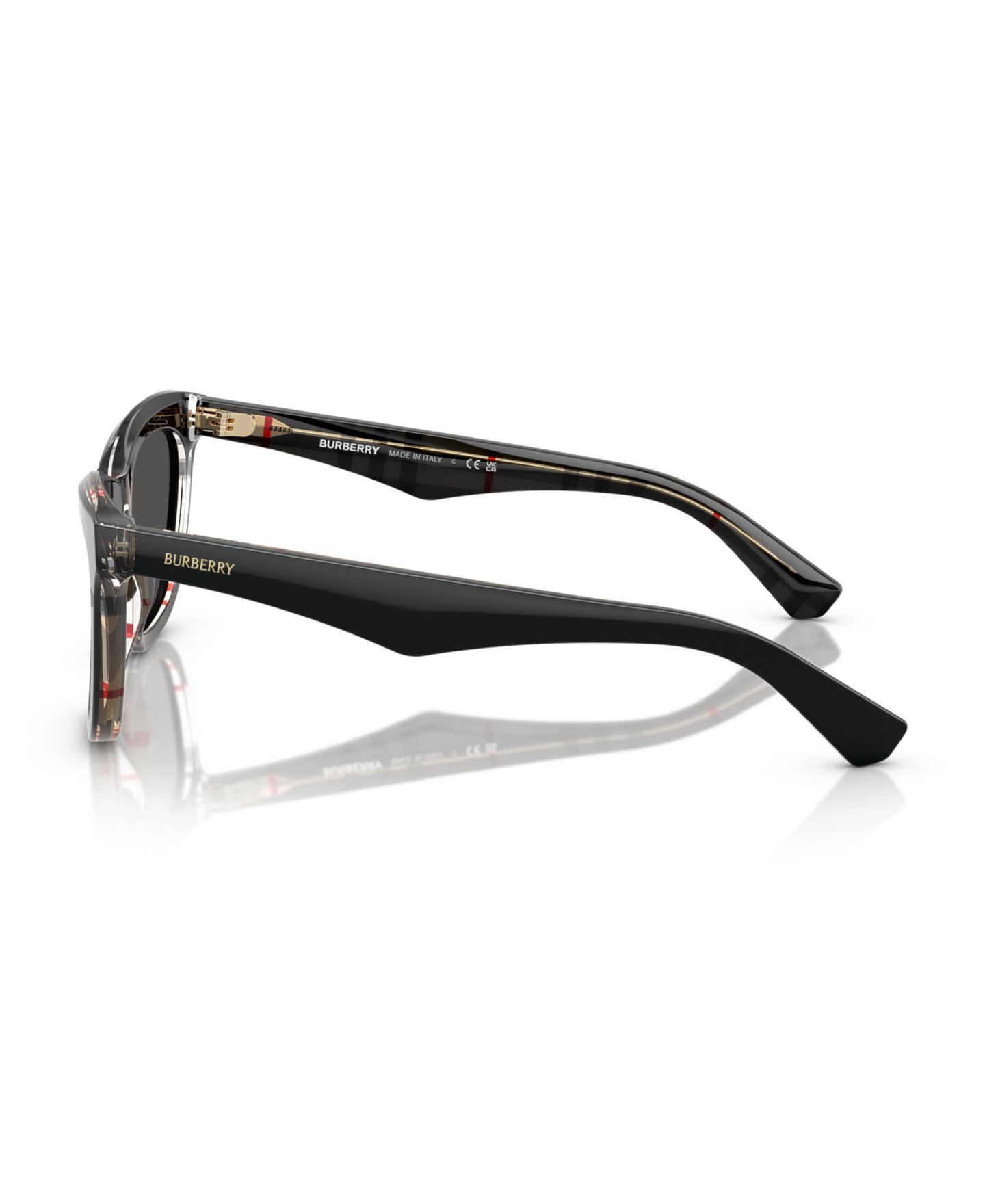 Женские солнцезащитные очки Burberry Sunglasses BE4435, цвет: Клетчатый песочный — фото 8