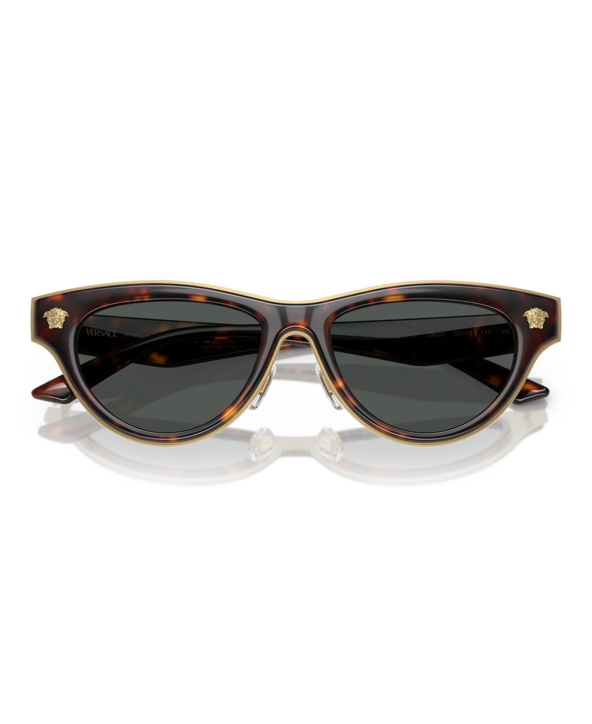 Versace Woman Sunglass Ve2273 In Havana