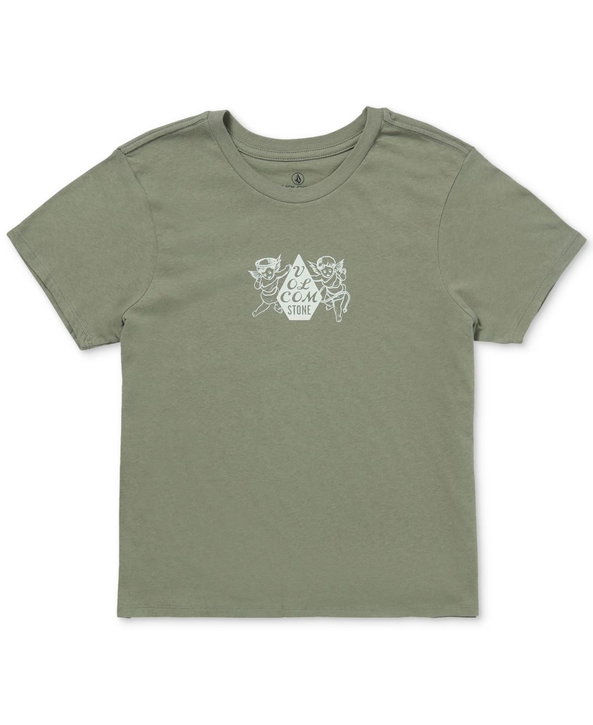 Volcom Juniors' Cupid Cotton Logo Graphic Baby T-Shirt