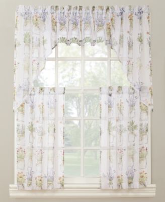 No. 918 Eves Garden Tier Valance Collection In White