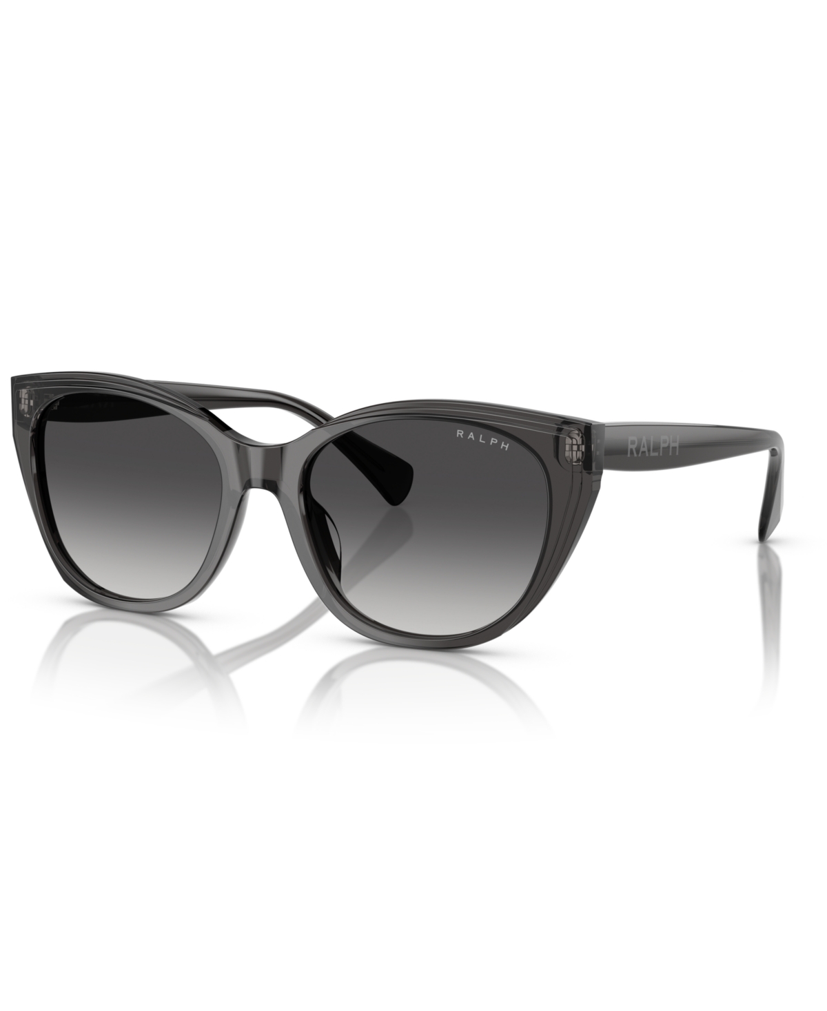 Ralph Lauren Ra 5324u 55368g 56mm Womens Square Sunglasses In Shiny Transparent Black