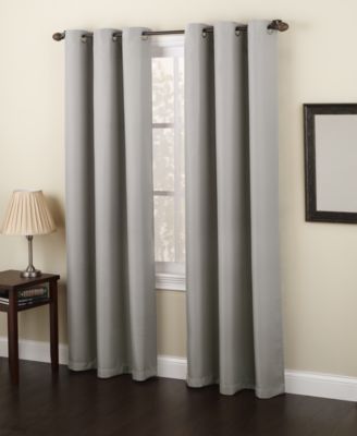 Montego Casual Textured Semi-Sheer Grommet Curtain Panel