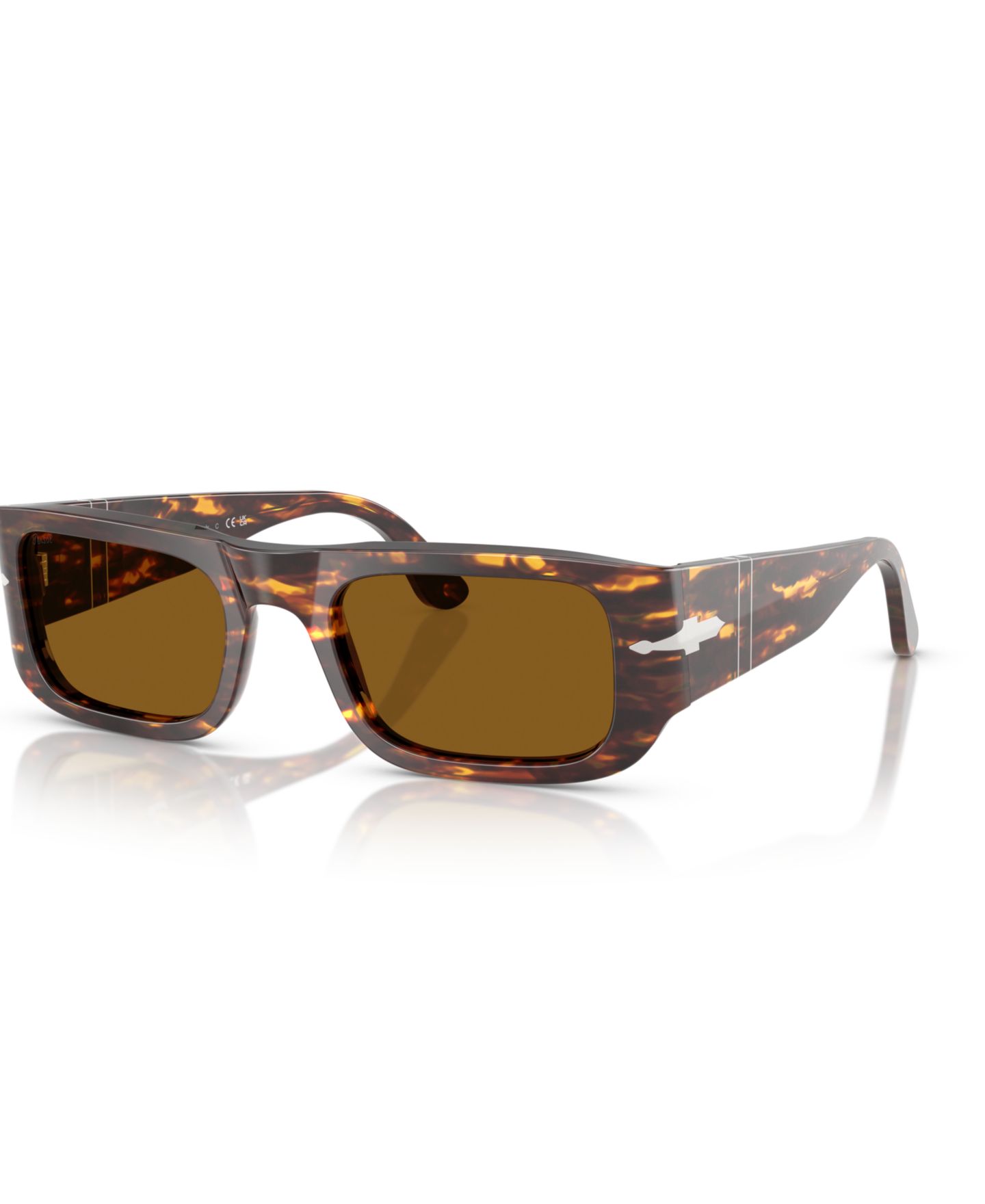 Солнцезащитные очки Persol Unisex Heart, PO3362S, цвет: Коричневый / Яркий жёлтый — фото 1