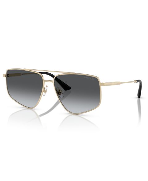 Женские солнцезащитные очки Jimmy Choo Polarized Sunglasses, JC4011, цвет: Бледный золотой