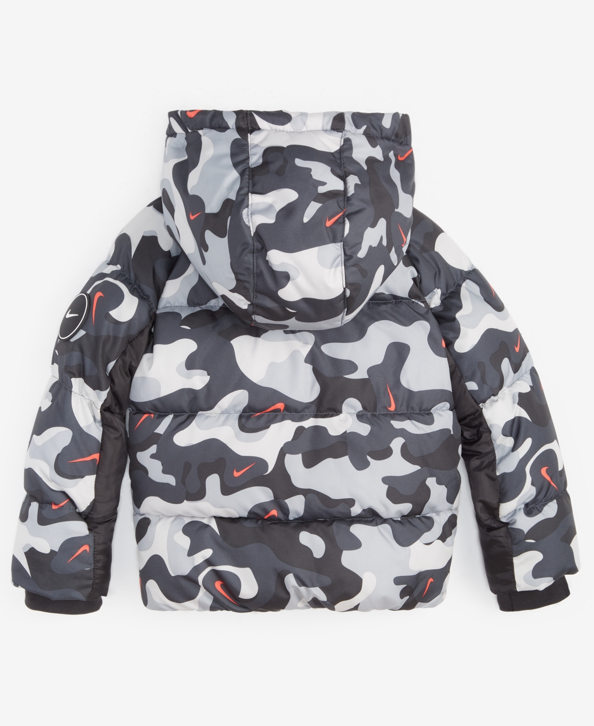 Nike Toddler Boys Mixed-Media Hooded Puffer Jacket