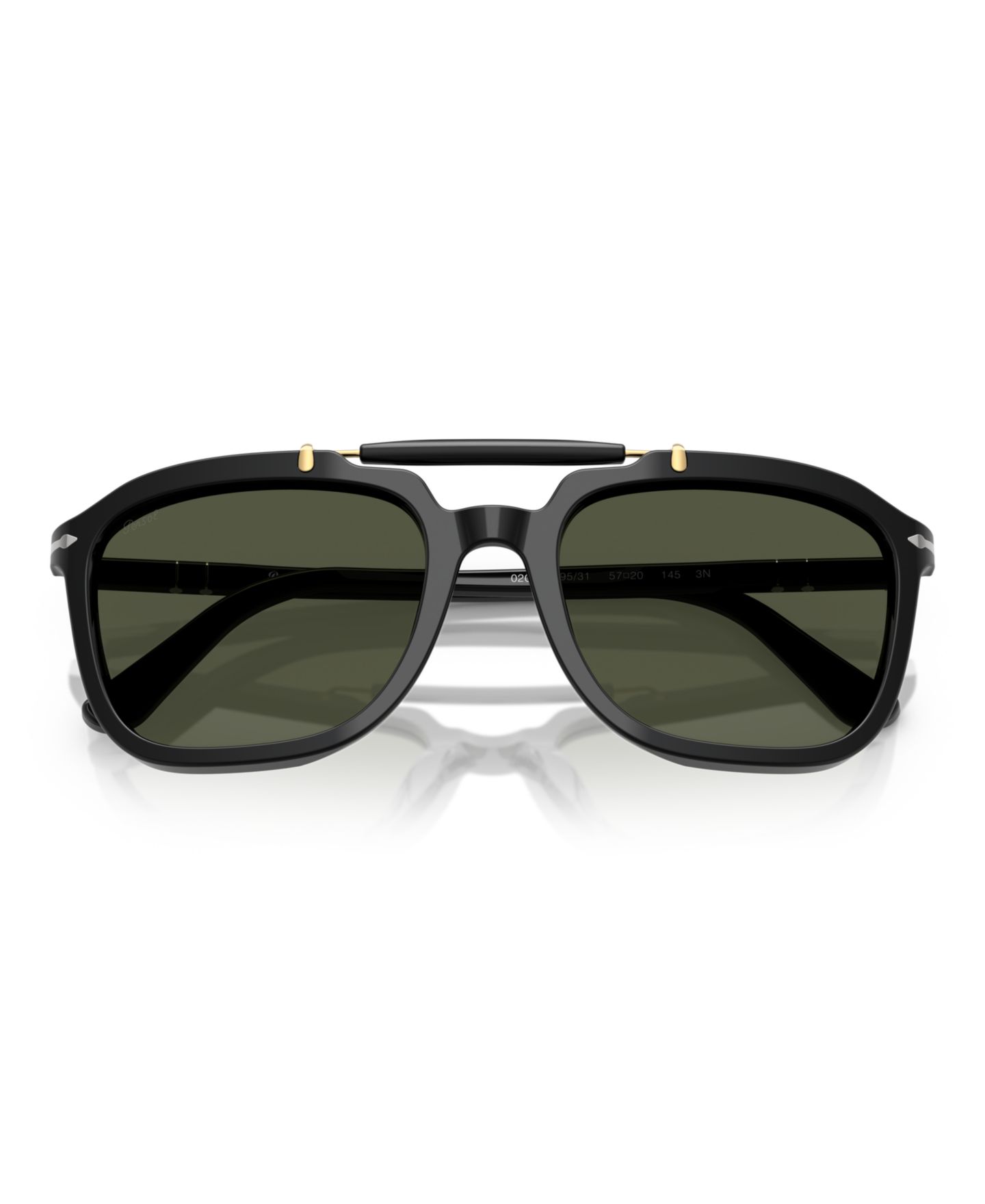 Солнцезащитные очки Persol Unisex Round, PO0203S, цвет: Чёрный — фото 5