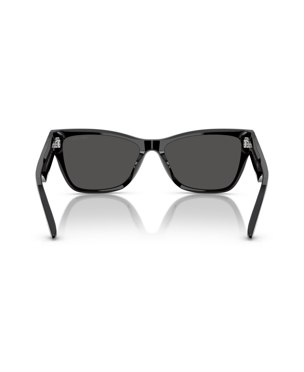 Jimmy Choo Logo-print Sunglasses In Black