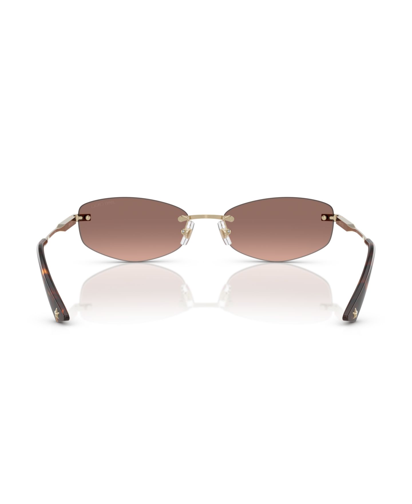Женские солнцезащитные очки Jimmy Choo Sunglasses JC4013D, цвет: Розовый золотой — фото 4