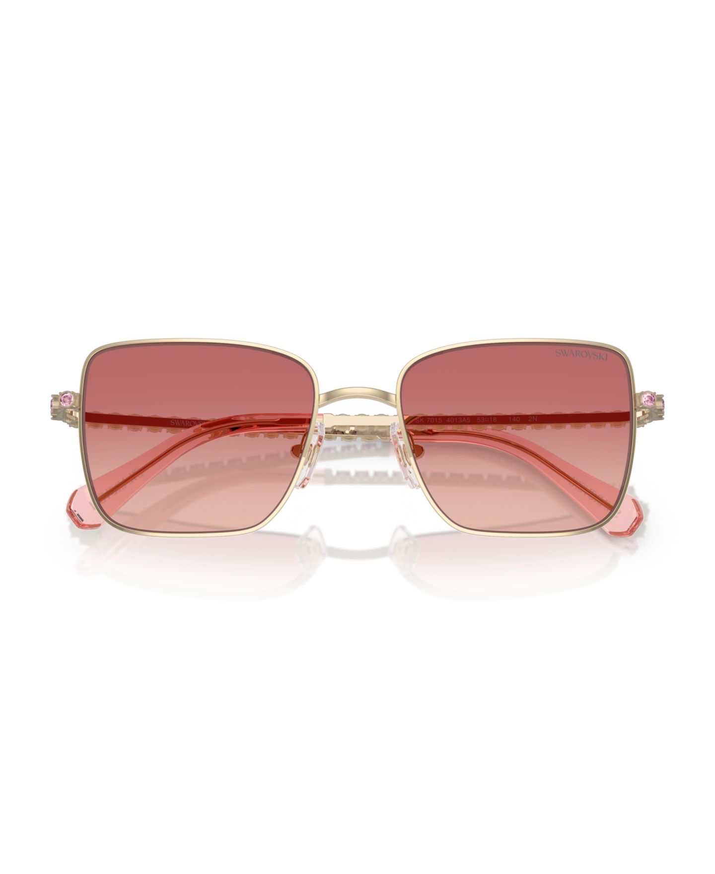 Женские солнцезащитные очки Swarovski Sunglasses, Sk7015, цвет: Бледный золотой — фото 5