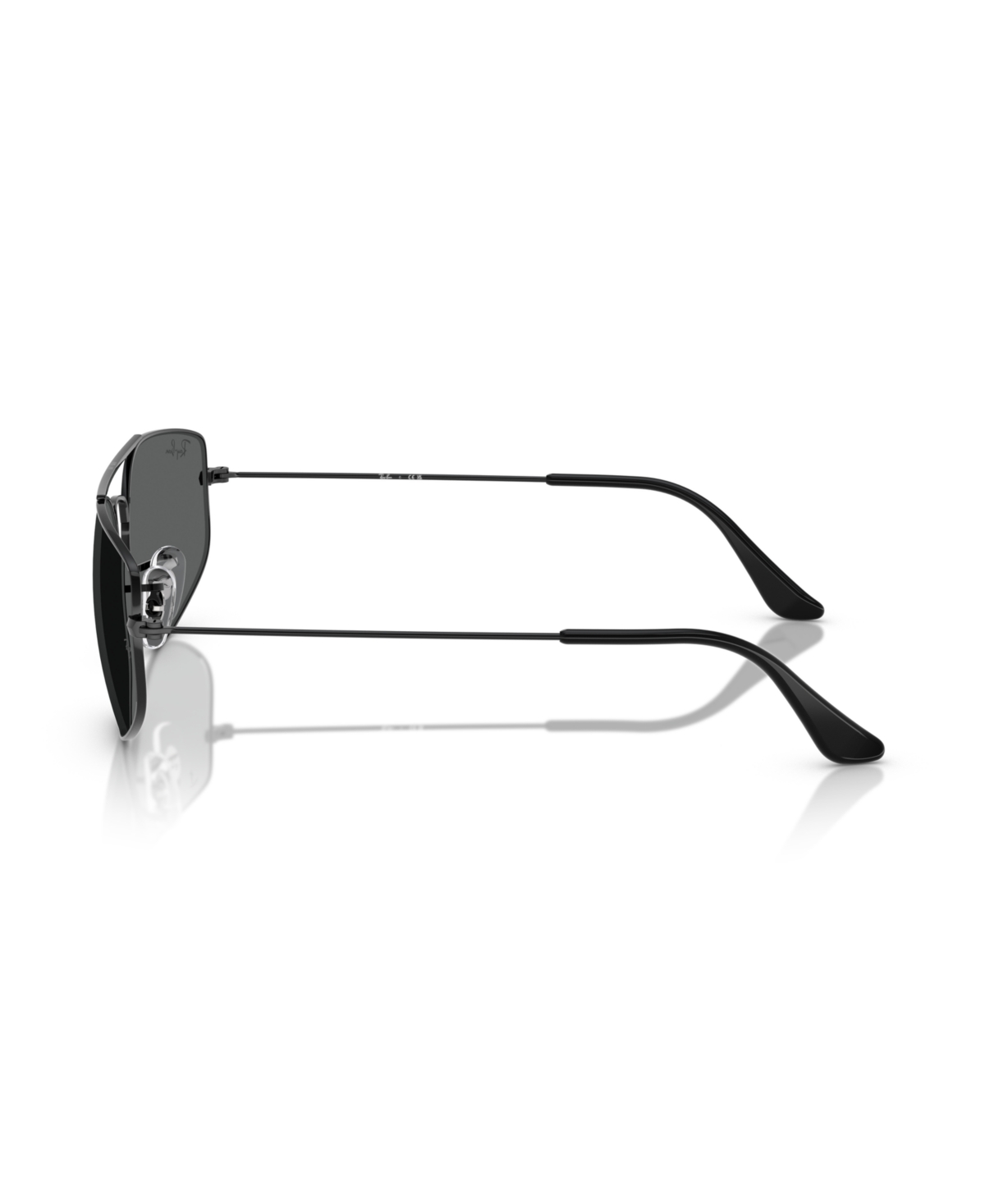 Ray Ban Unisex Oval Explorer 5 Sunglasses, Rb3845 In Black