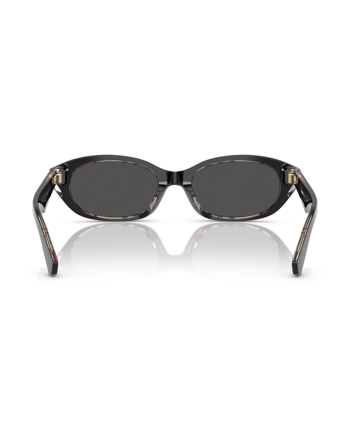 Burberry Be4447d Oval Sunglasses In Black Check