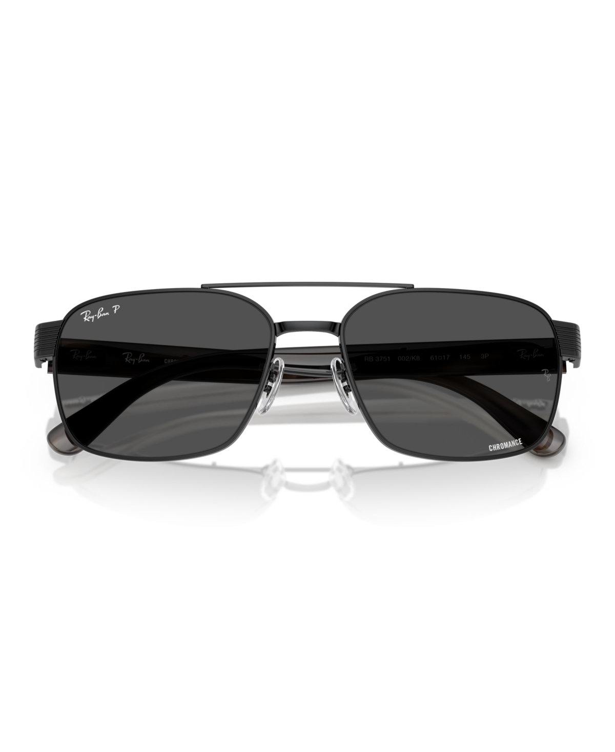 Ray Ban Unisex Polarized Sunglasses, Rb3751ch In Black