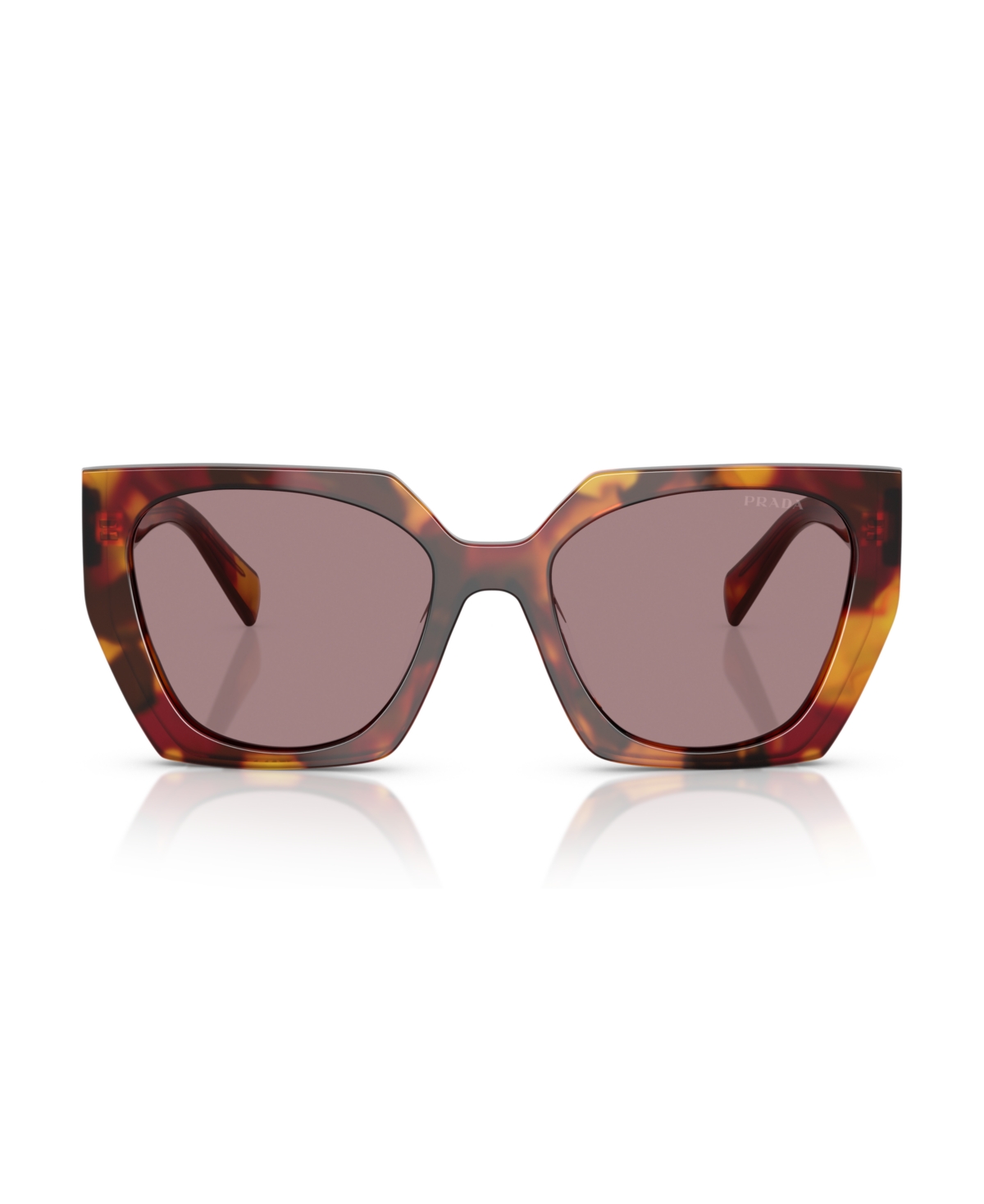 Prada Tortoiseshell-effect Sunglasses In Mauve Tortoise
