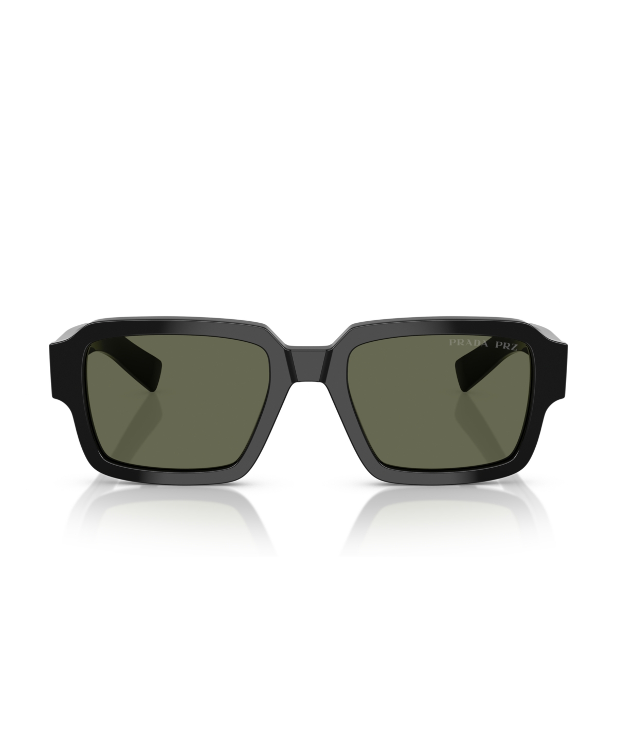 Prada 54mm Polarized Square Sunglasses In Black