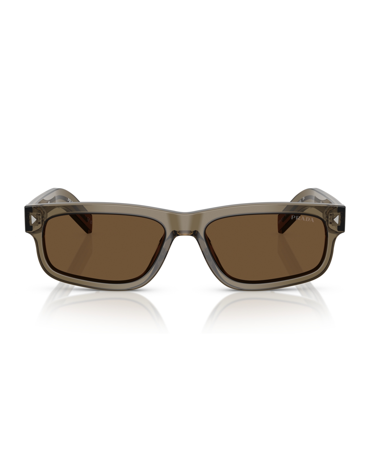 Prada Man Sunglass Pr B11s In Transparent Terra