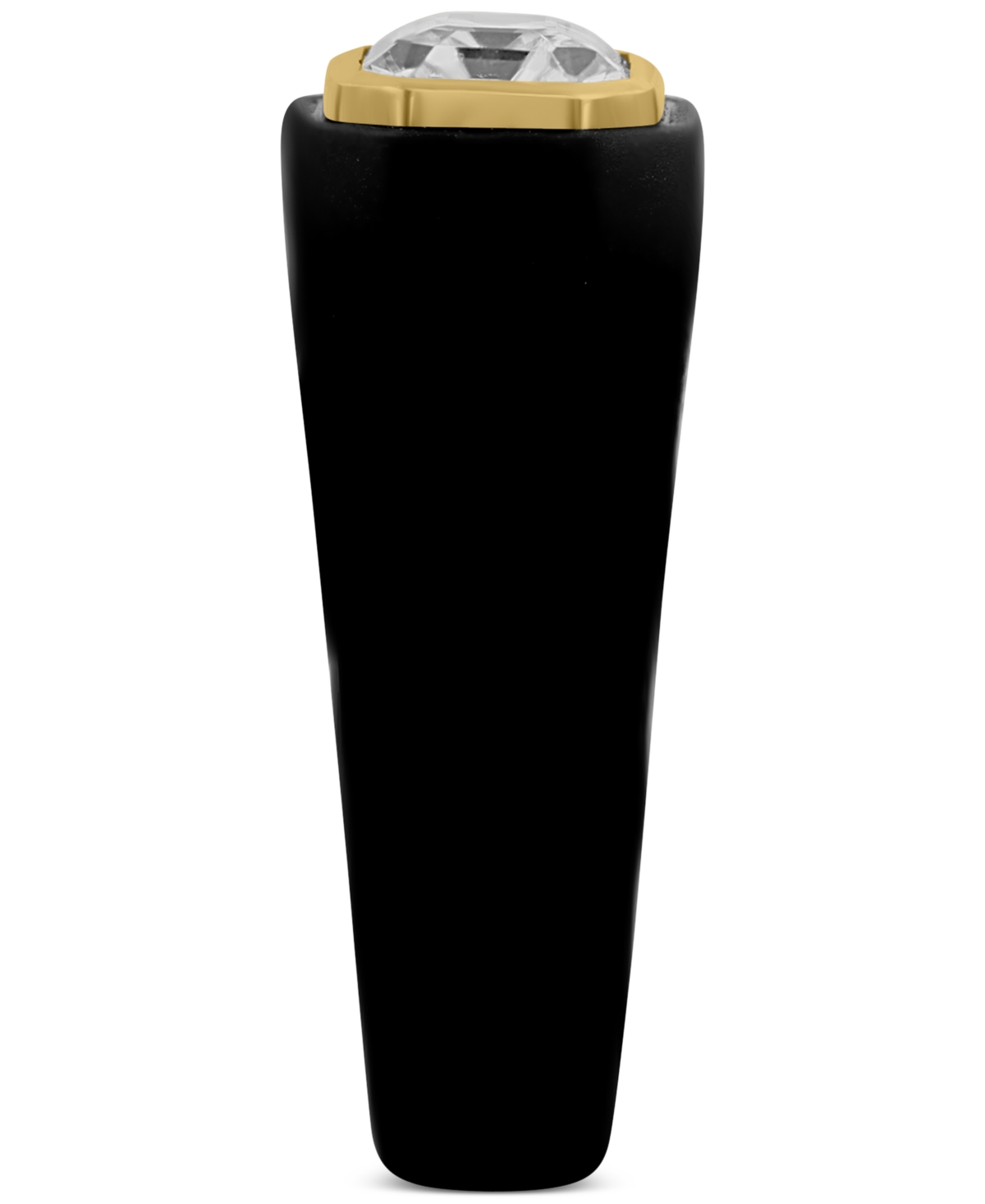 Effy Men's Zircon Solitaire Ring (2-3/8 ct. t.w.) in Black Pvd & 18k Gold-Plated Sterling- Silver/gol