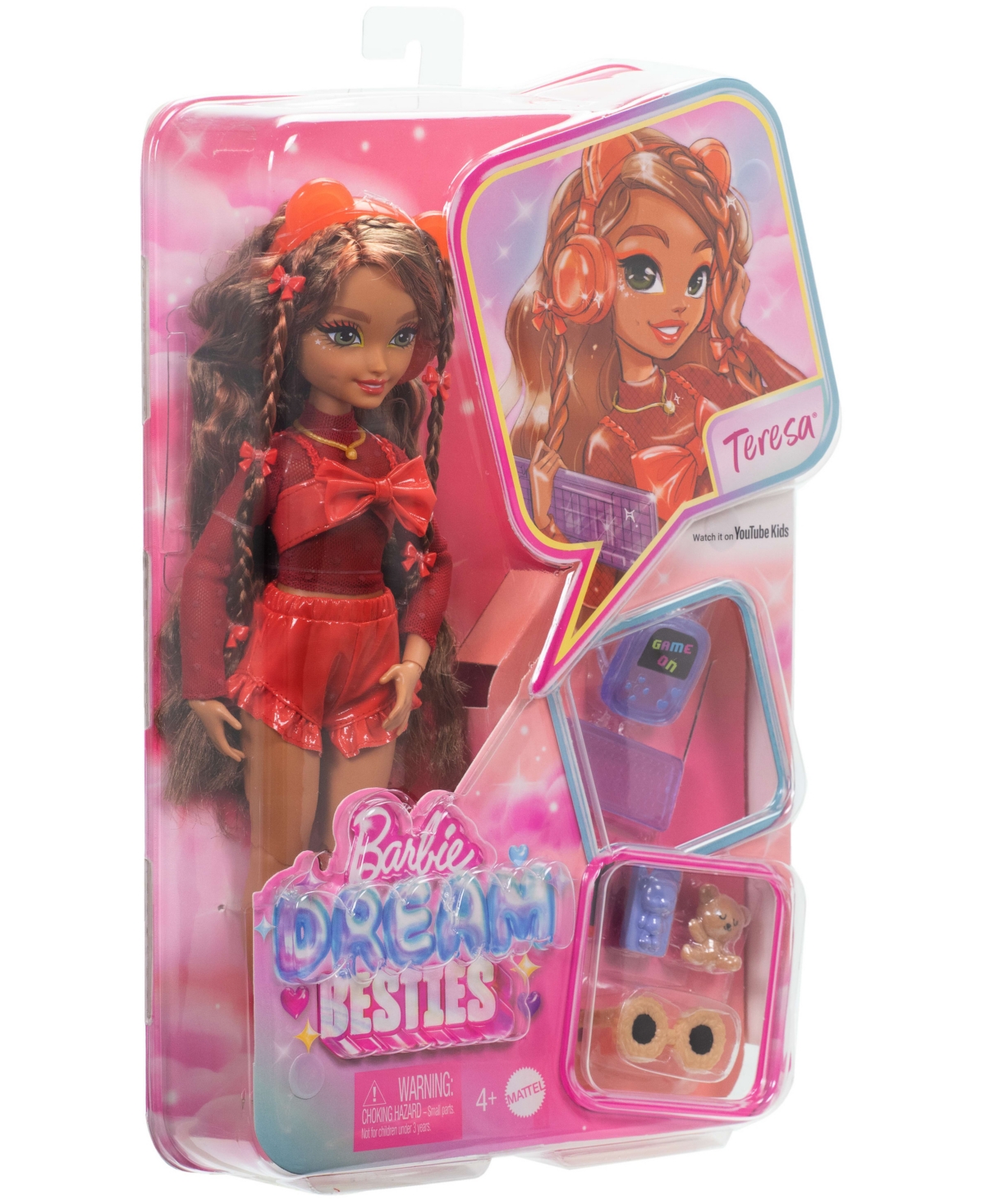 Barbie Dream Besties Teresa Fashion Doll With Video Game Themed Accessories In Multi-color