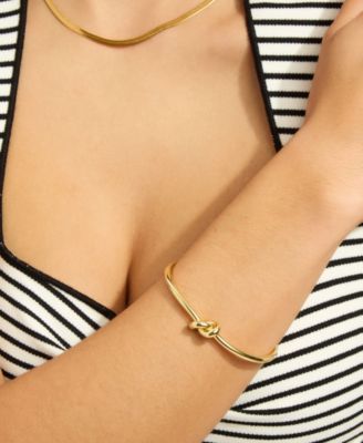 Gold Knot Cuff Bracelet