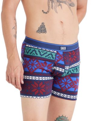 SAXX - Men's Daytripper Moisture-Wicking Holiday Printed Boxer Briefs
