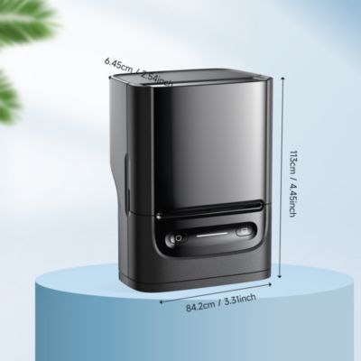 Label Maker Machine with Tape, PM220 Bluethooth Label Printer, 2 Inch Portable Thermal Printer for Small Business, Address, Logo, Clothing, Sticker Printer for Phones & PC, White