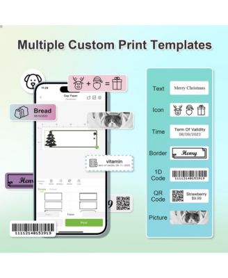 P21 Genuine Adhesive Pattern with Border Label Paper 14x40mm (0.55"x1.57") 180 Labels/Roll, 3 Roll, for Home Office School Organization, Gift for Decoration, Compatible with P21 Label Maker