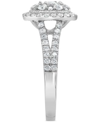 Diamond Multi Halo Engagement Ring (1 ct. t.w.) in 14k White Gold