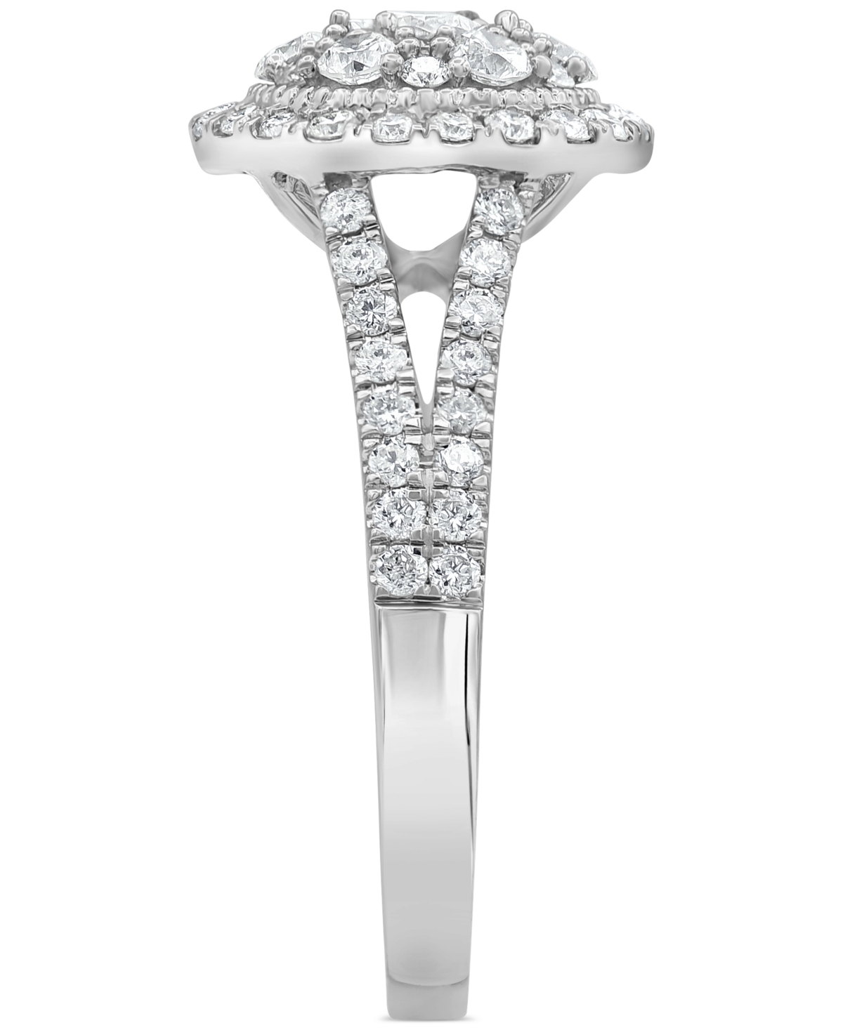 Diamond Multi Halo Engagement Ring (1 ct. t.w.) in 14k- White Gold