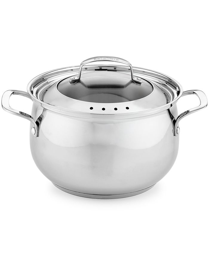 Belgique CLOSEOUT! Stainless Steel 6-Qt. Strainer Lid Stockpot