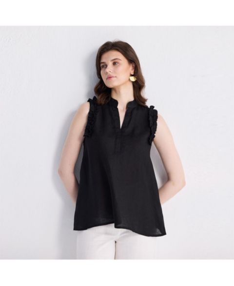 Женский топ Reistor Sleeveless Hemp, цвет: Чёрный