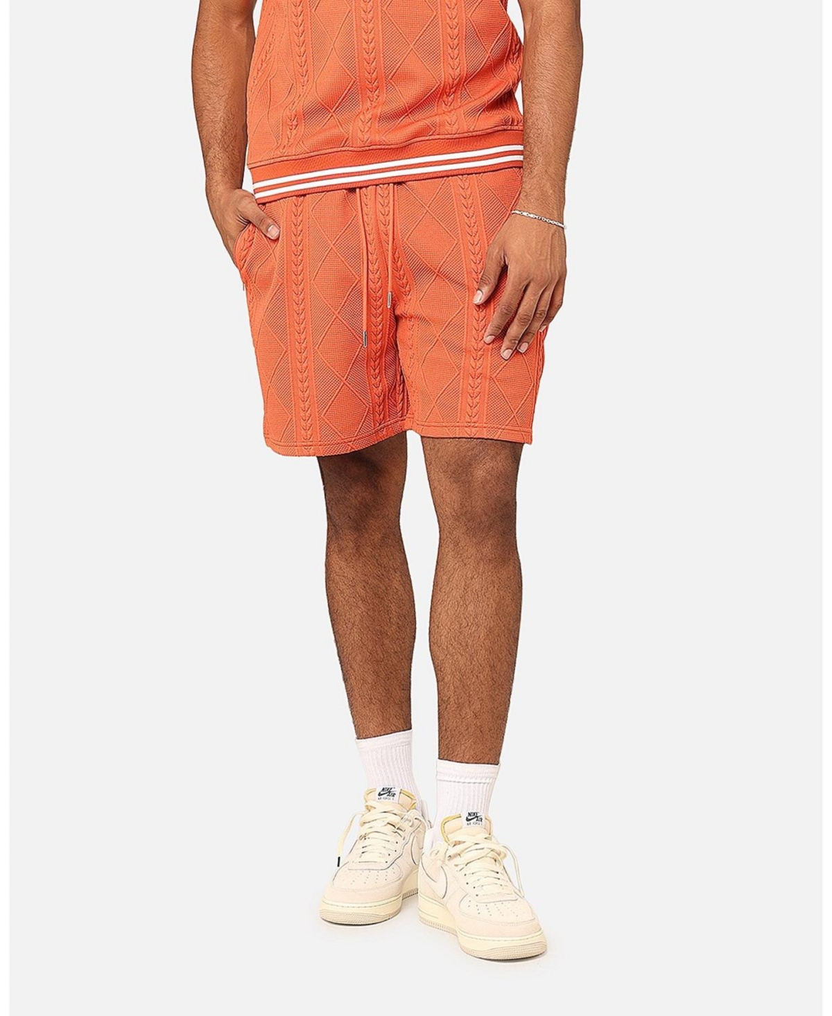 Men's Danny Knit Shorts - Bright red