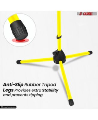 Microphone Stand 4 Pcs Floor Height Adjustable w Telescoping Boom Arm