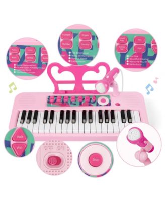 Kid Keyboard Piano, 37 Keys Portable Toddler Keyboard, Multifunction Digital Music Educational Instrument Toy, Electronic Piano for Ages 3+