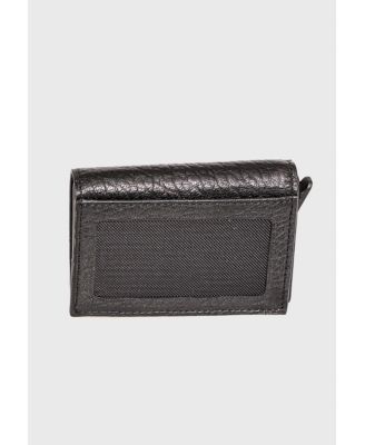 Genuine Leather Venous Pattern Trifold Card Holder