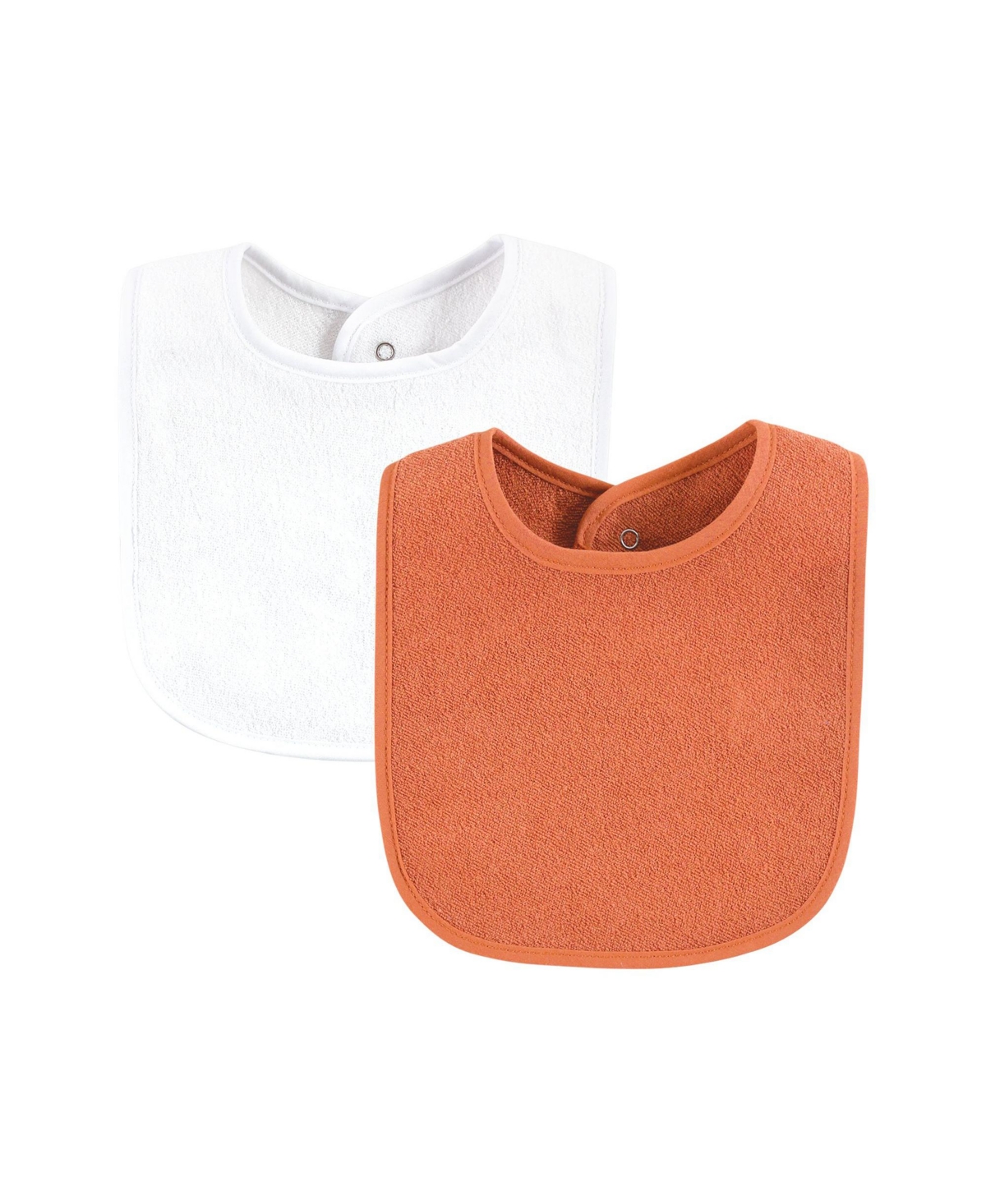 Hudson Baby Infant Boy Drooler Bib with Waterproof Lining, One Size - Blue orange