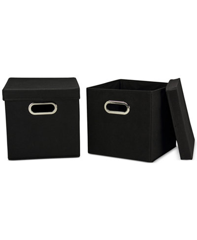 Household Essentials 2-Pc. Storage Cube Set with Lids