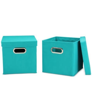 Household Essentials 2-Pc Storage Cube Set with Lids