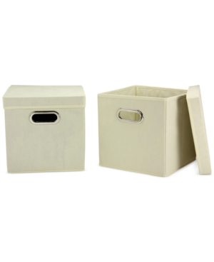 Household Essentials 2-Pc Storage Cube Set with Lids