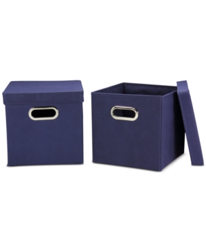Household Essentials 2-Pc Storage Cube Set with Lids