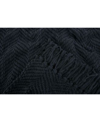 Premium Textured Knit Soft Cozy Blanket, Thrown