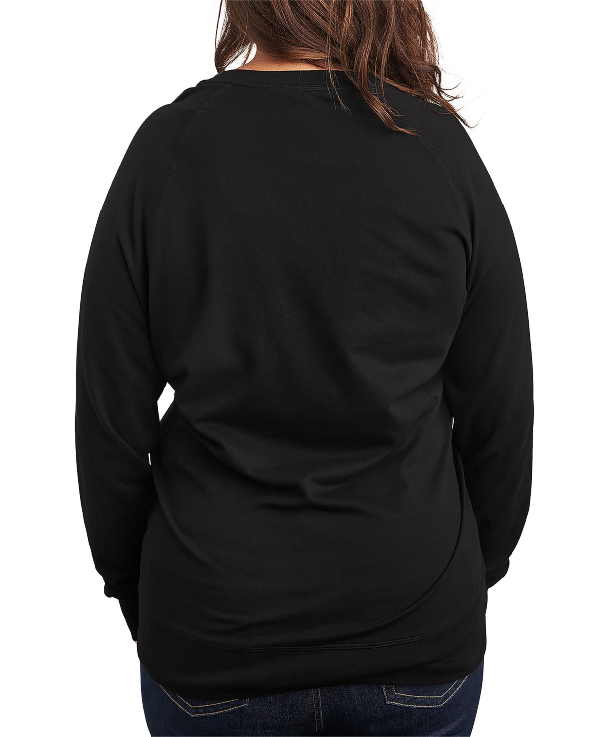 Hybrid Apparel Plus Size Flamingo Bells Graphic Pullover T-shirt In Black