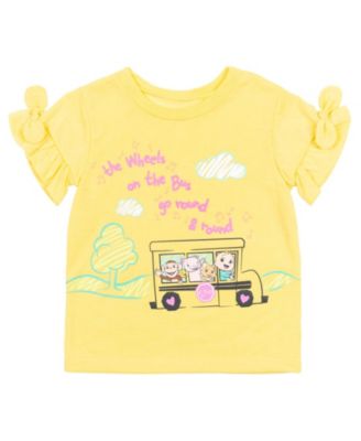 Toddler Girls JJ T-Shirt Leggings and Scrunchie 3 Piece Outfit Set to