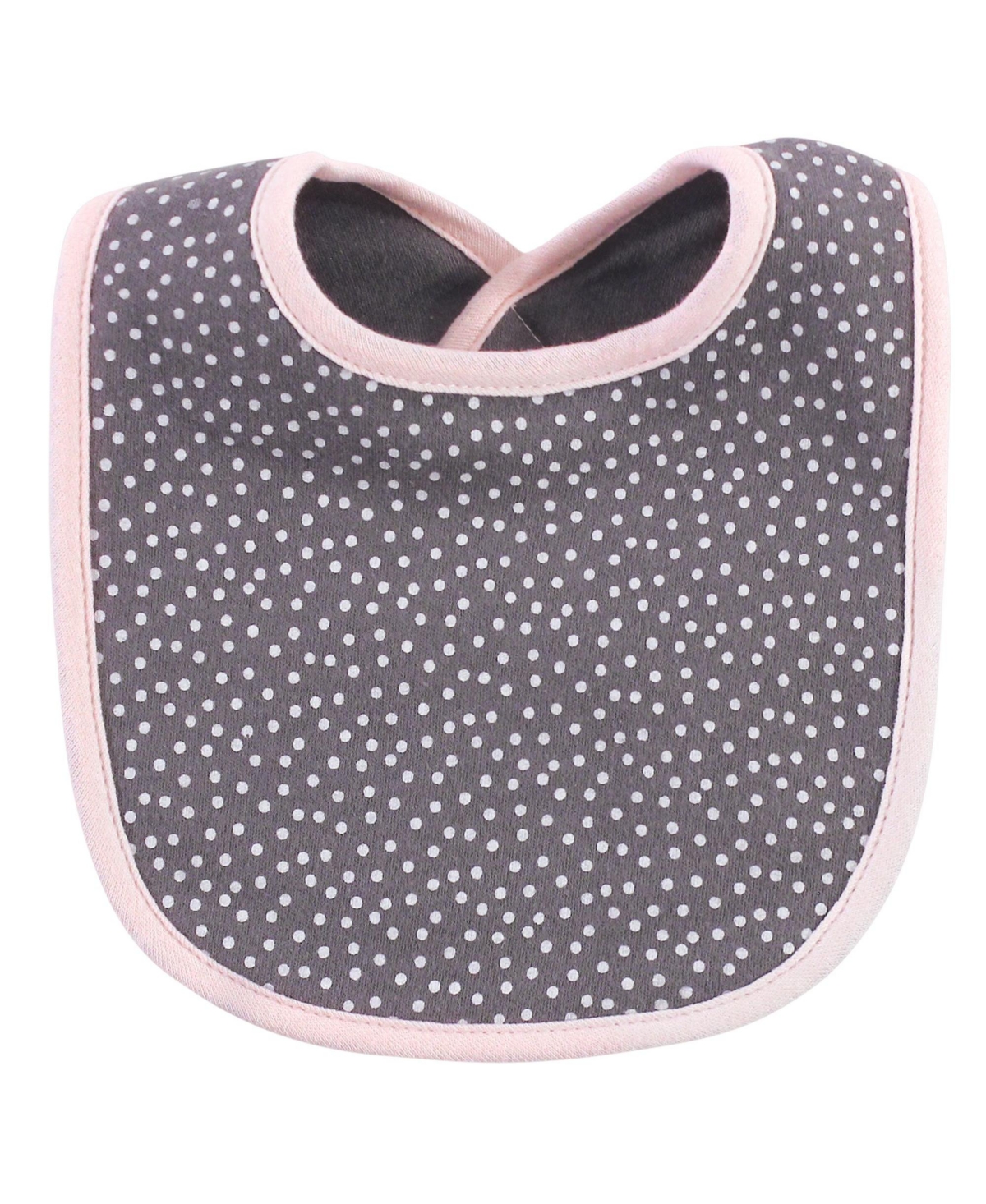 Hudson Baby Infant Girl Cotton Bib and Headband or Caps Set 8pk
