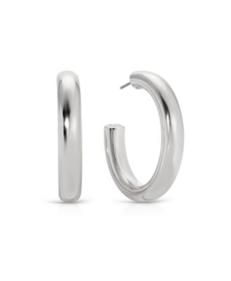 Medium Thick Classic Hoop Earrings