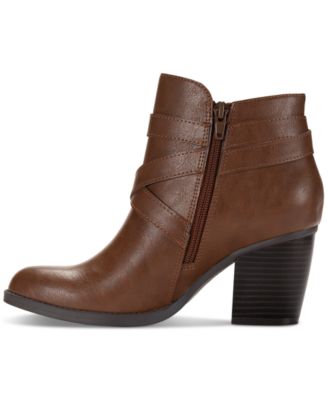Women's Zetaa Strappy Belt-Heel Booties